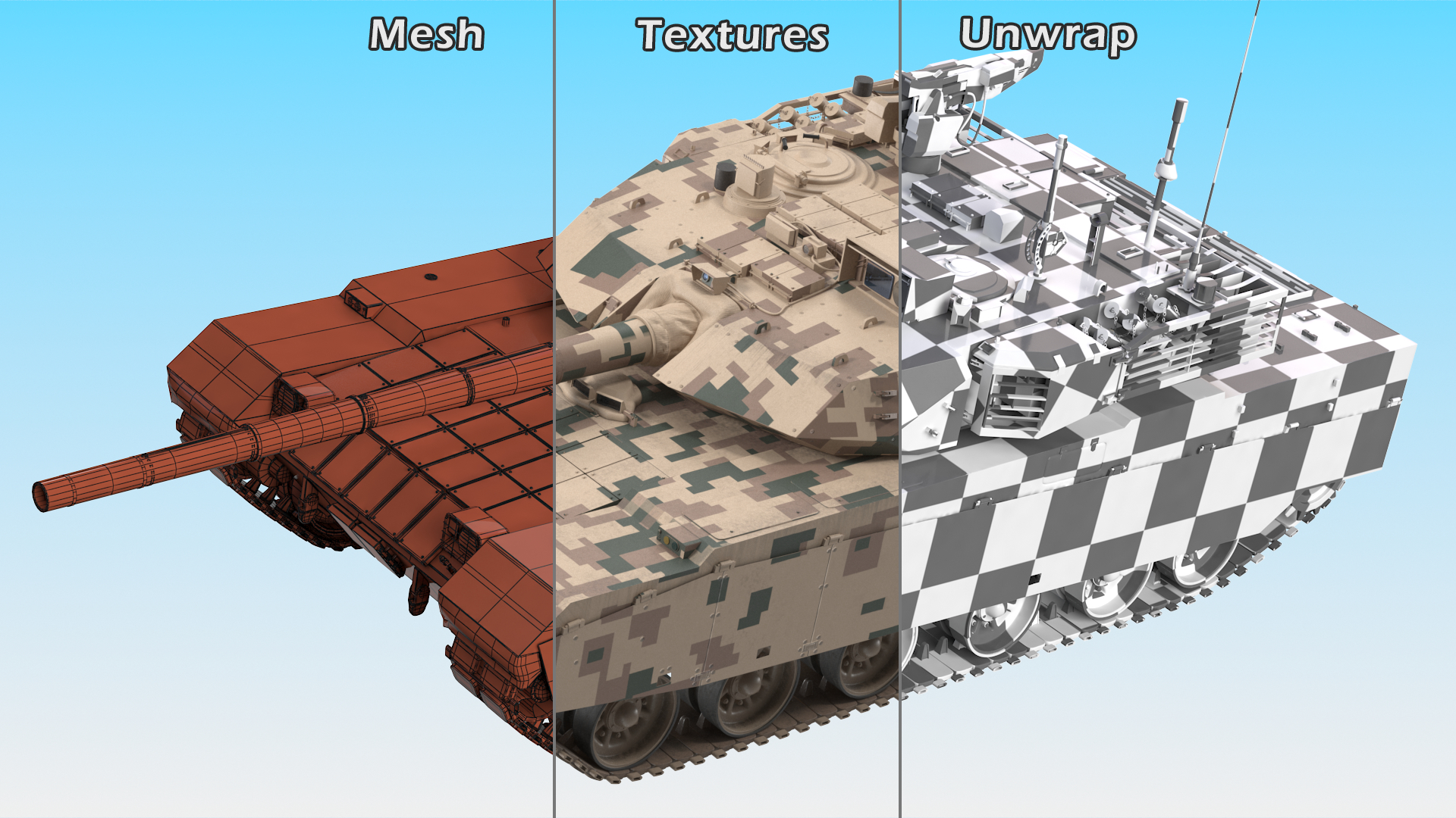 3D Norinco VT-4 Chinese Tank Rigged for Maya