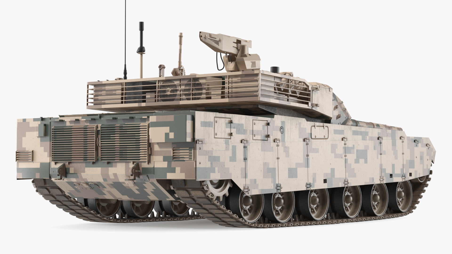 3D Norinco VT-4 Chinese Tank Rigged for Maya