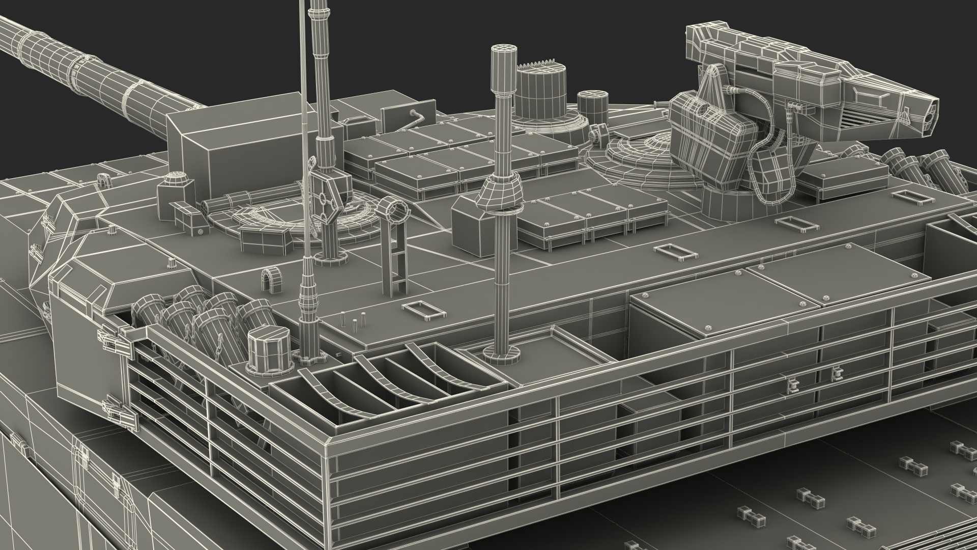 3D Norinco VT-4 Chinese Tank Rigged for Maya