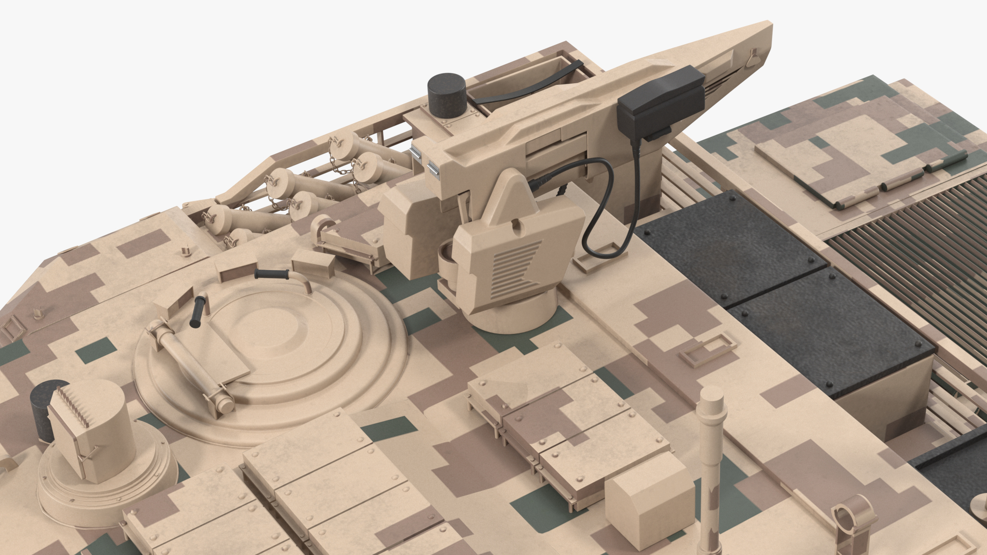 3D Norinco VT-4 Chinese Tank Rigged for Maya