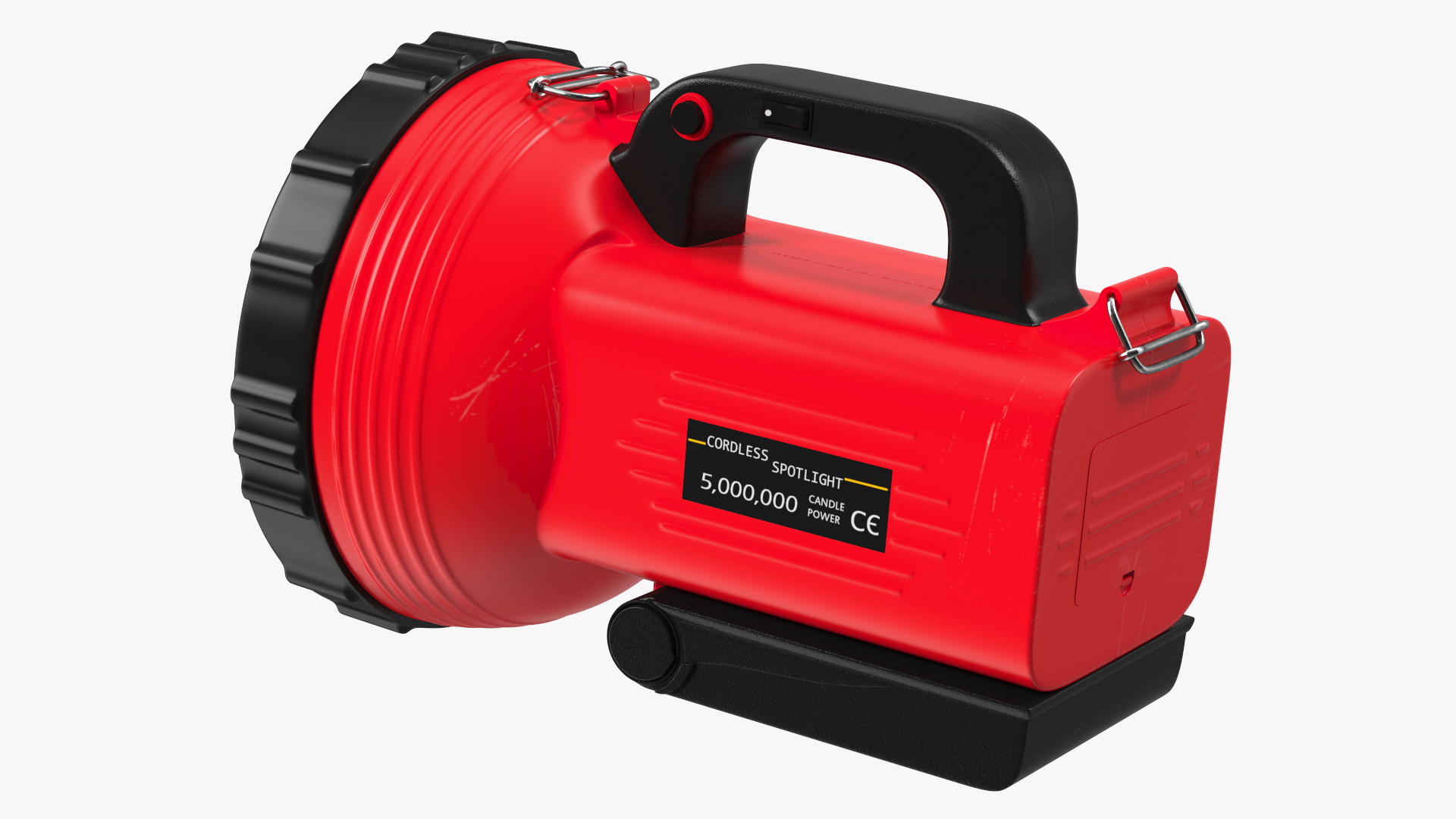 Red Cordless Spotlight and Floodlight 3D