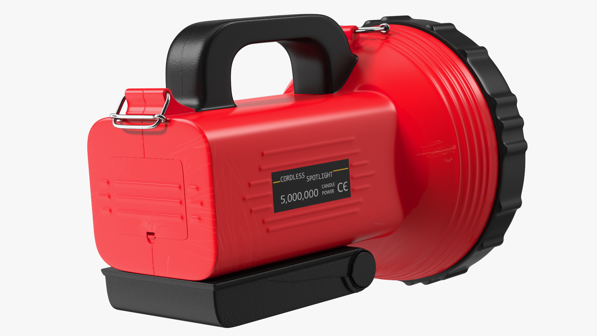 Red Cordless Spotlight and Floodlight 3D