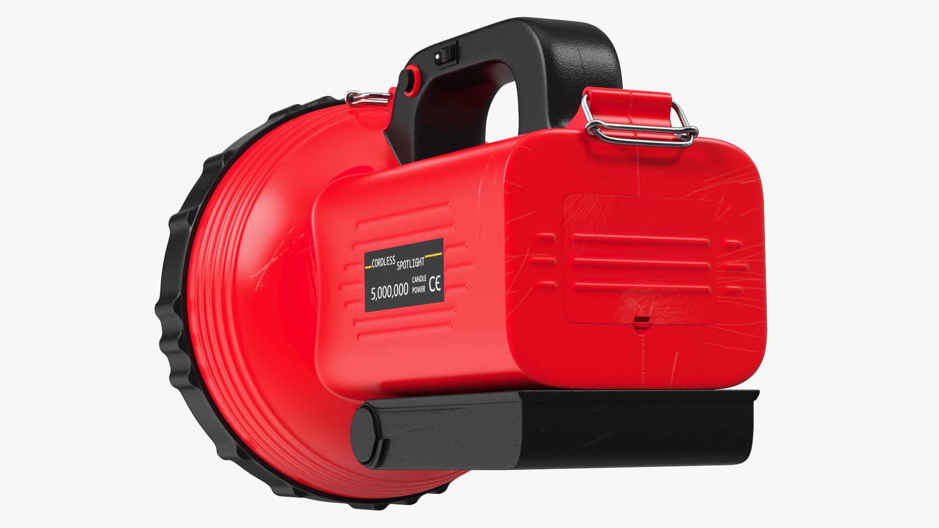 Red Cordless Spotlight and Floodlight 3D