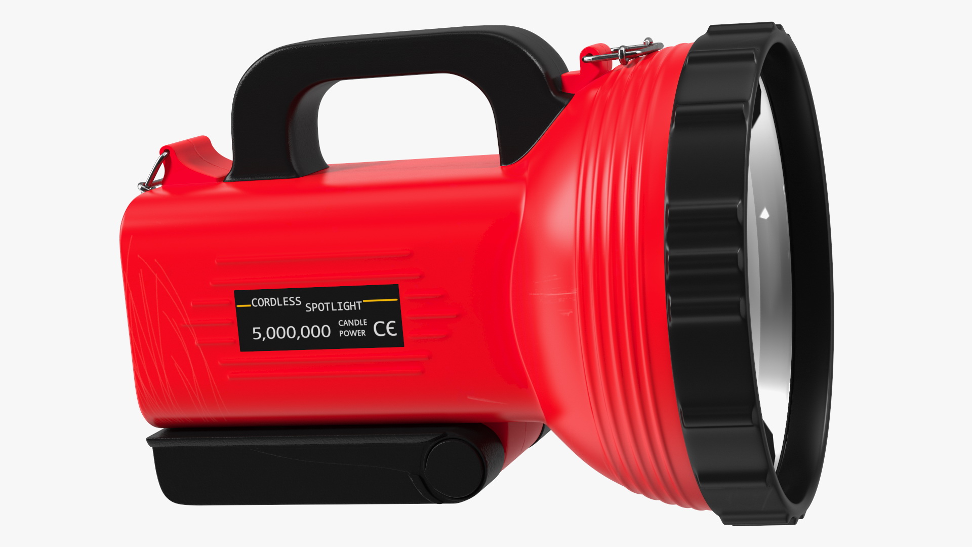 Red Cordless Spotlight and Floodlight 3D