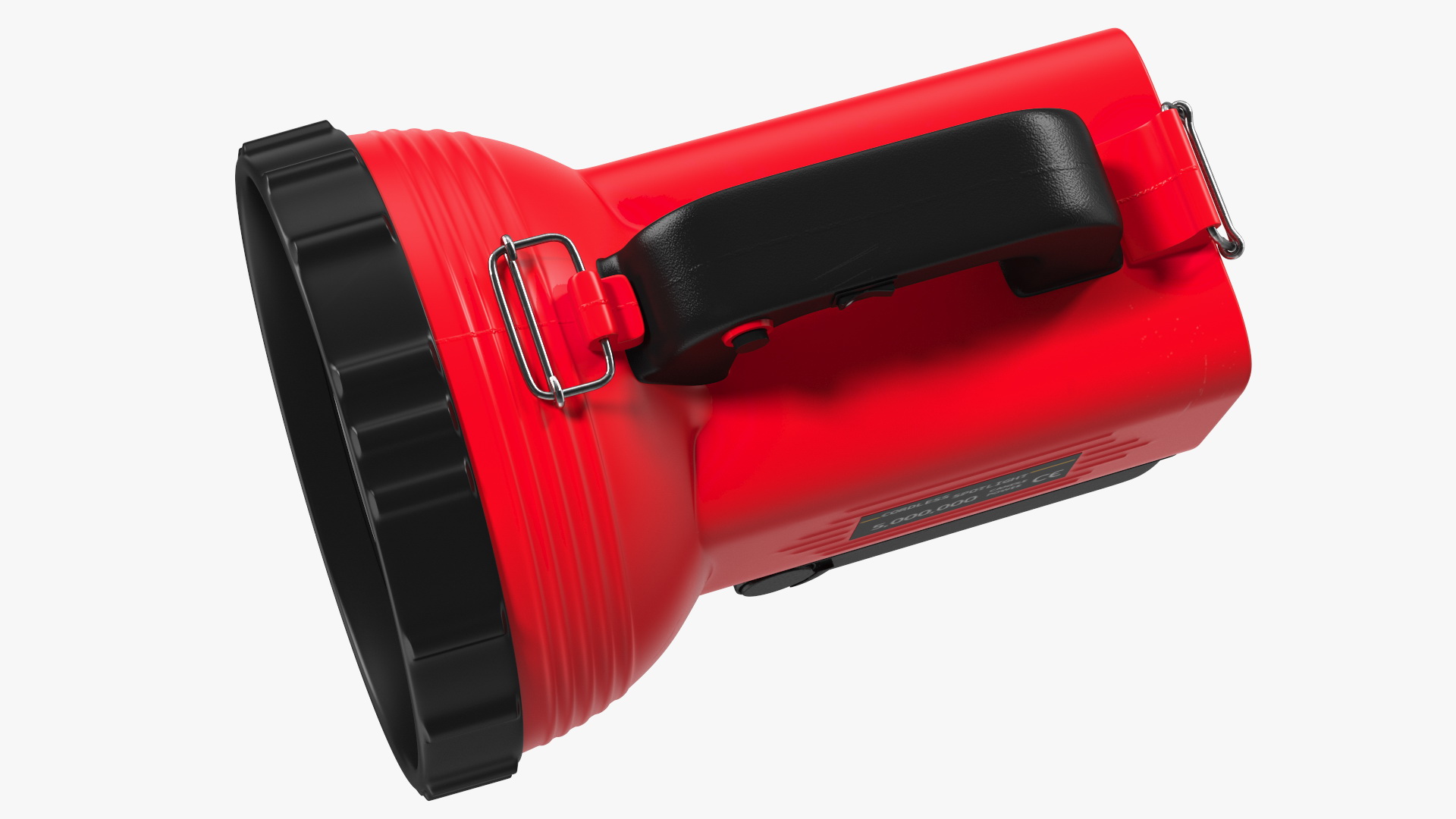 Red Cordless Spotlight and Floodlight 3D
