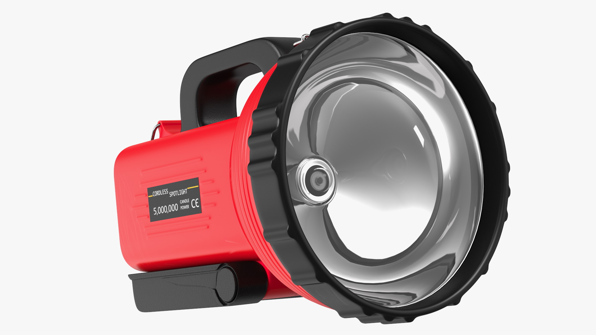 Red Cordless Spotlight and Floodlight 3D