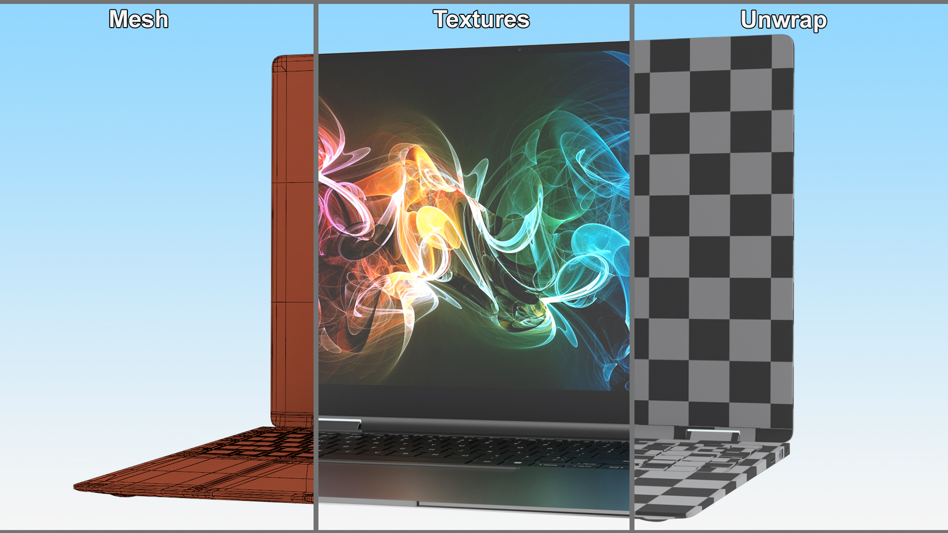 Laptop Intel Core Ultra7 3D model