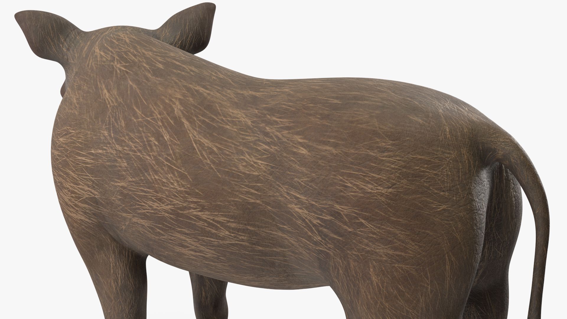 3D African Boar Standing Pose