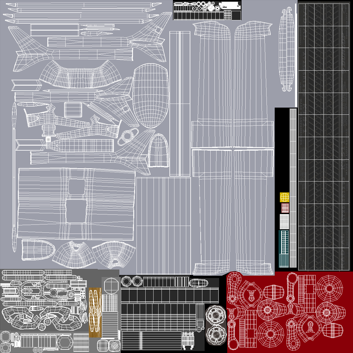 3D Mugin 5 UAV Rigged model