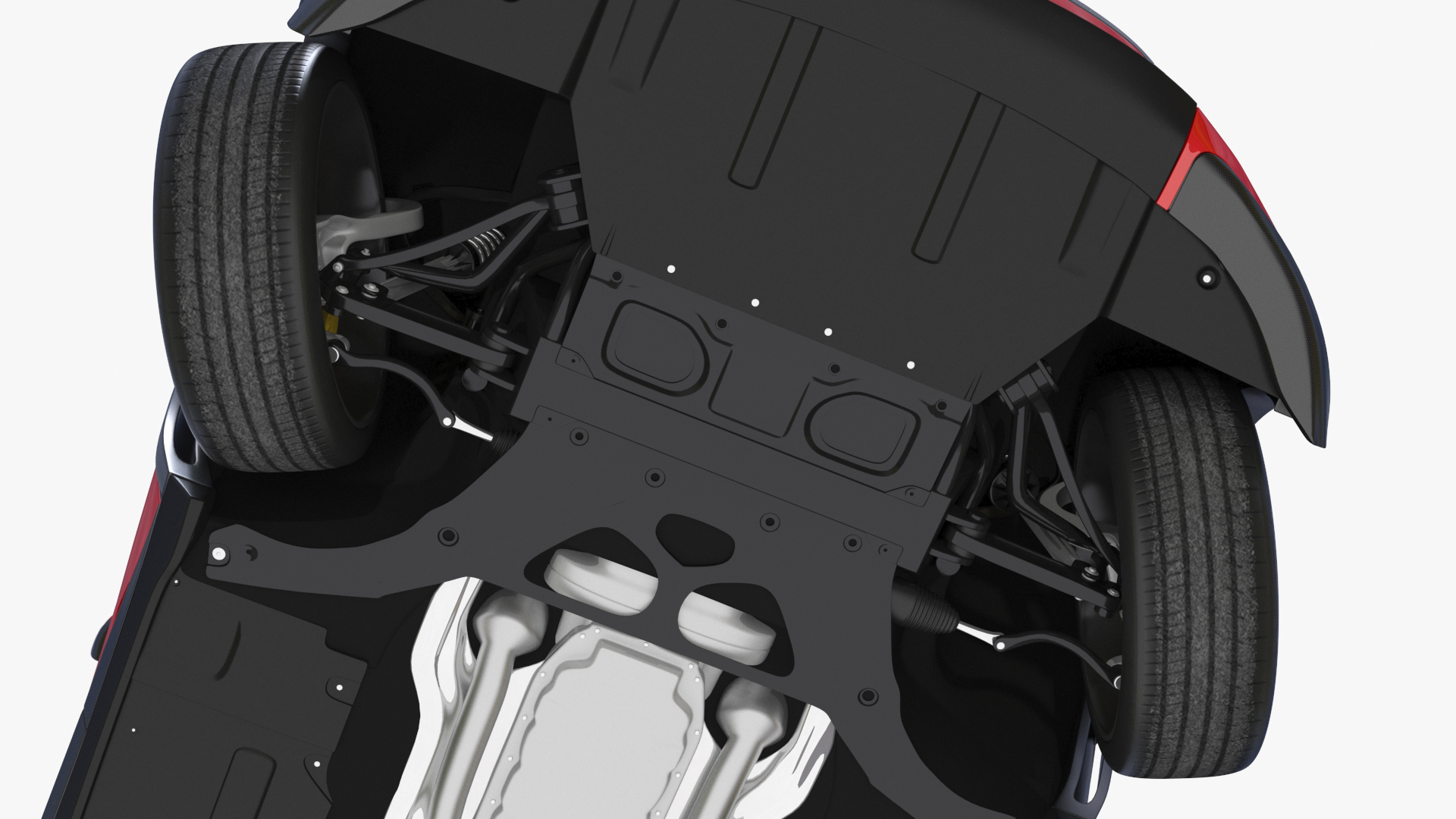 3D model Ultimate Crossover Racing Car Red Rigged