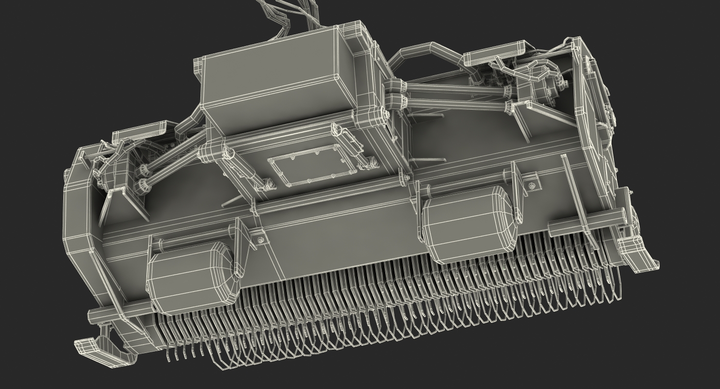 3D Combine Harvester Draper Header