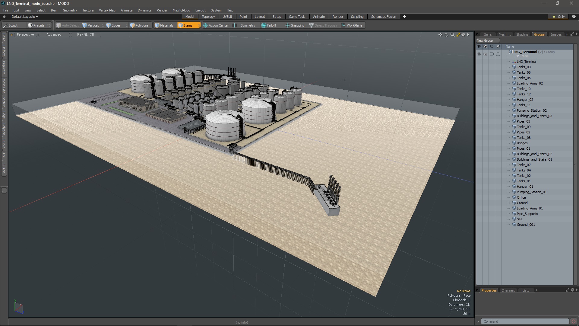 LNG Terminal 3D