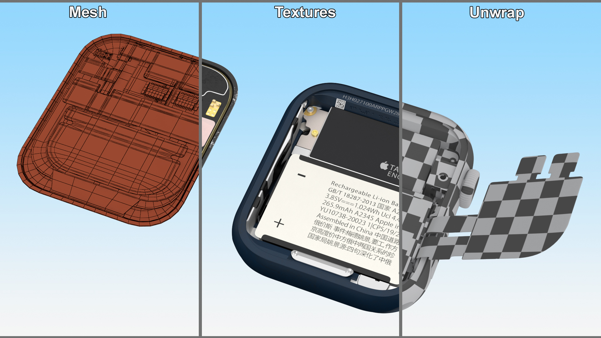 3D Apple Watch SE Casing Open