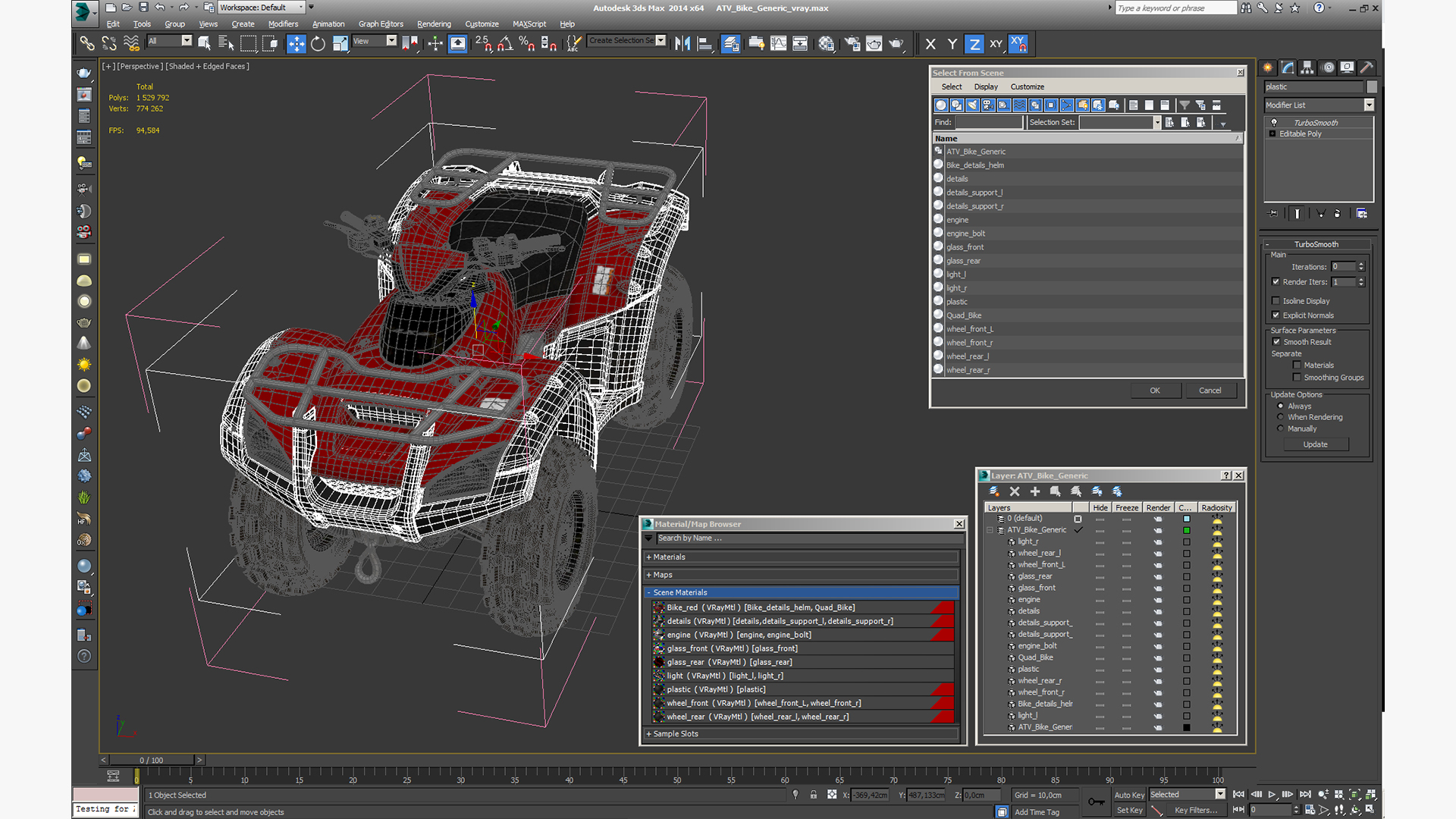 3D ATV Bike Generic