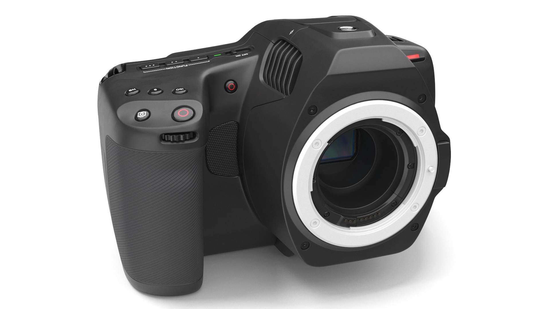 3D model Modern Professional Camera Light On