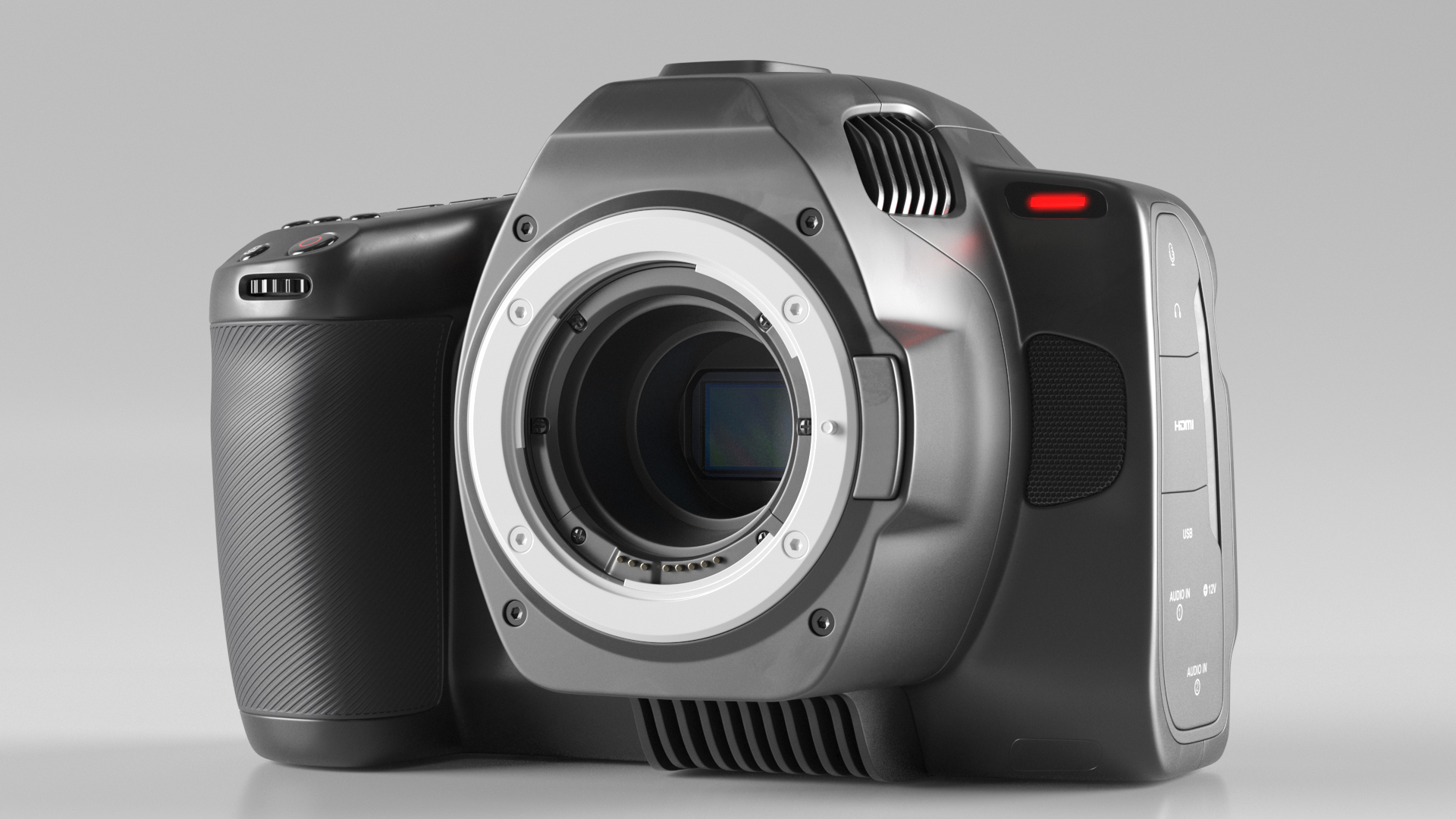 3D model Modern Professional Camera Light On