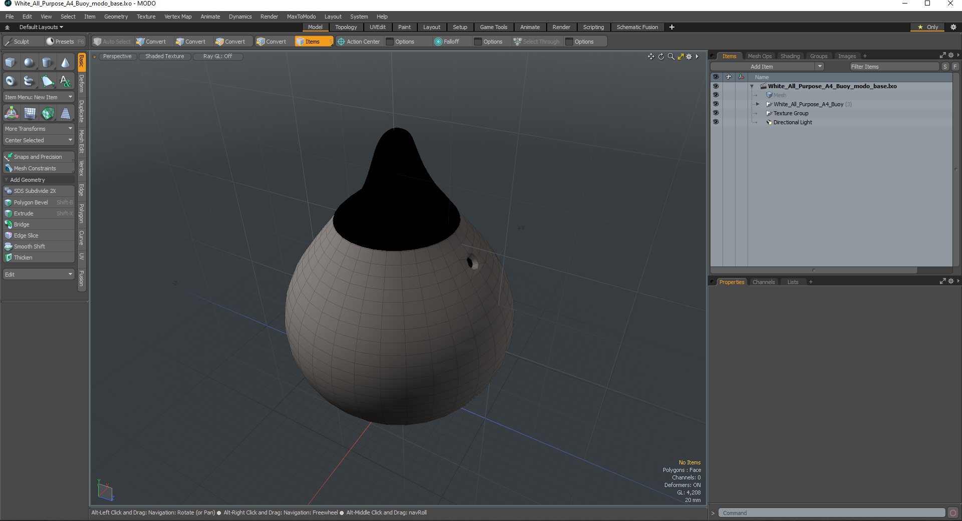3D model White All Purpose A4 Buoy