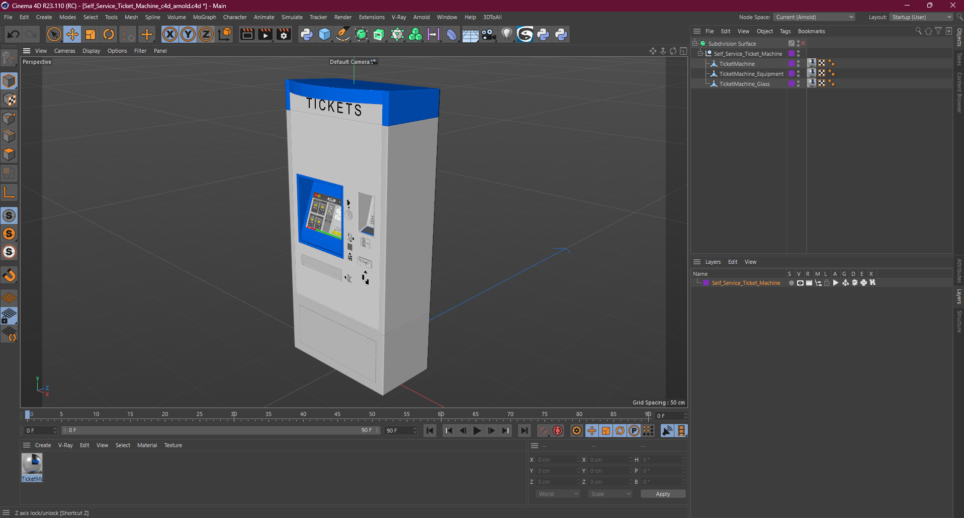 Self Service Ticket Machine 3D