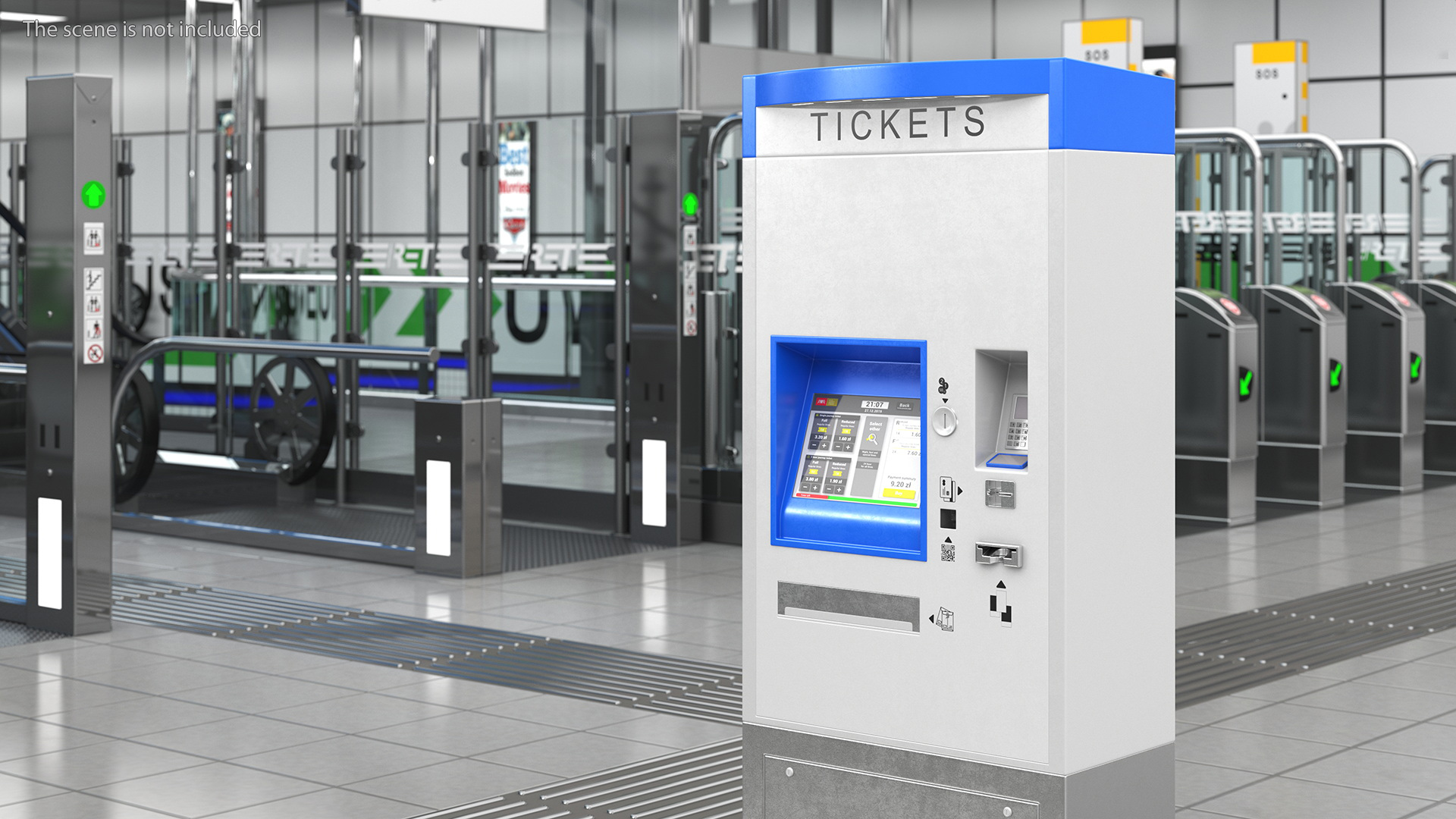Self Service Ticket Machine 3D