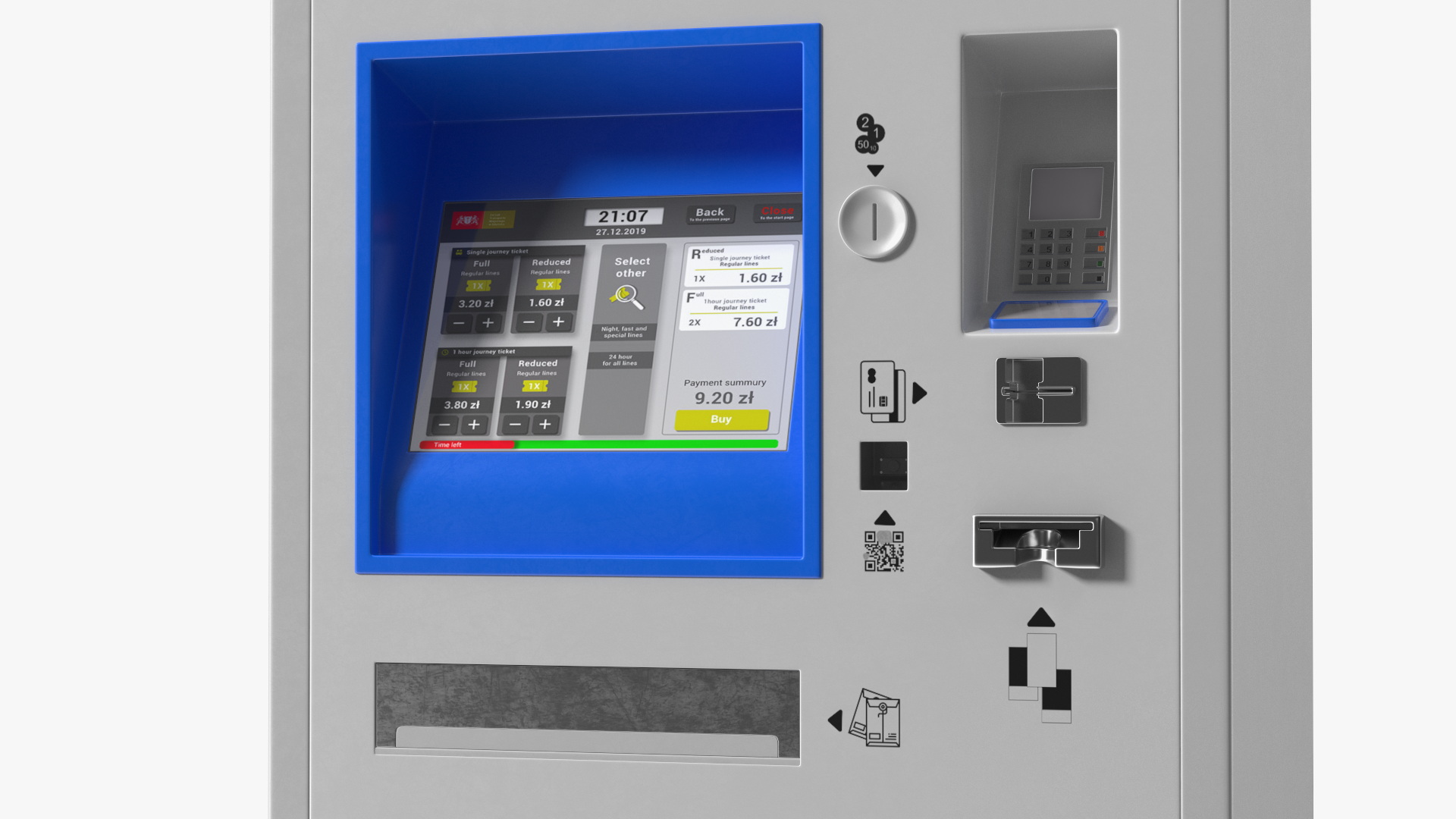 Self Service Ticket Machine 3D