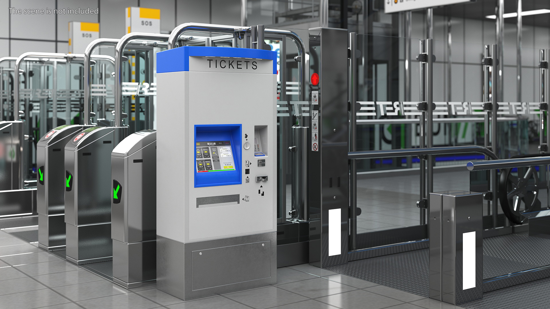 Self Service Ticket Machine 3D