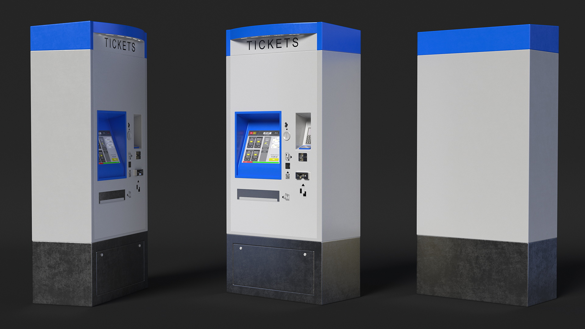 Self Service Ticket Machine 3D