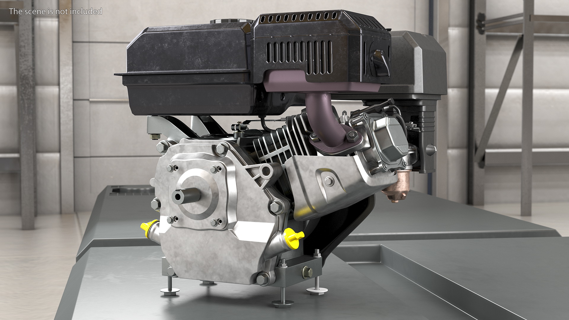 Horizontal Shaft Gas Engine 3D