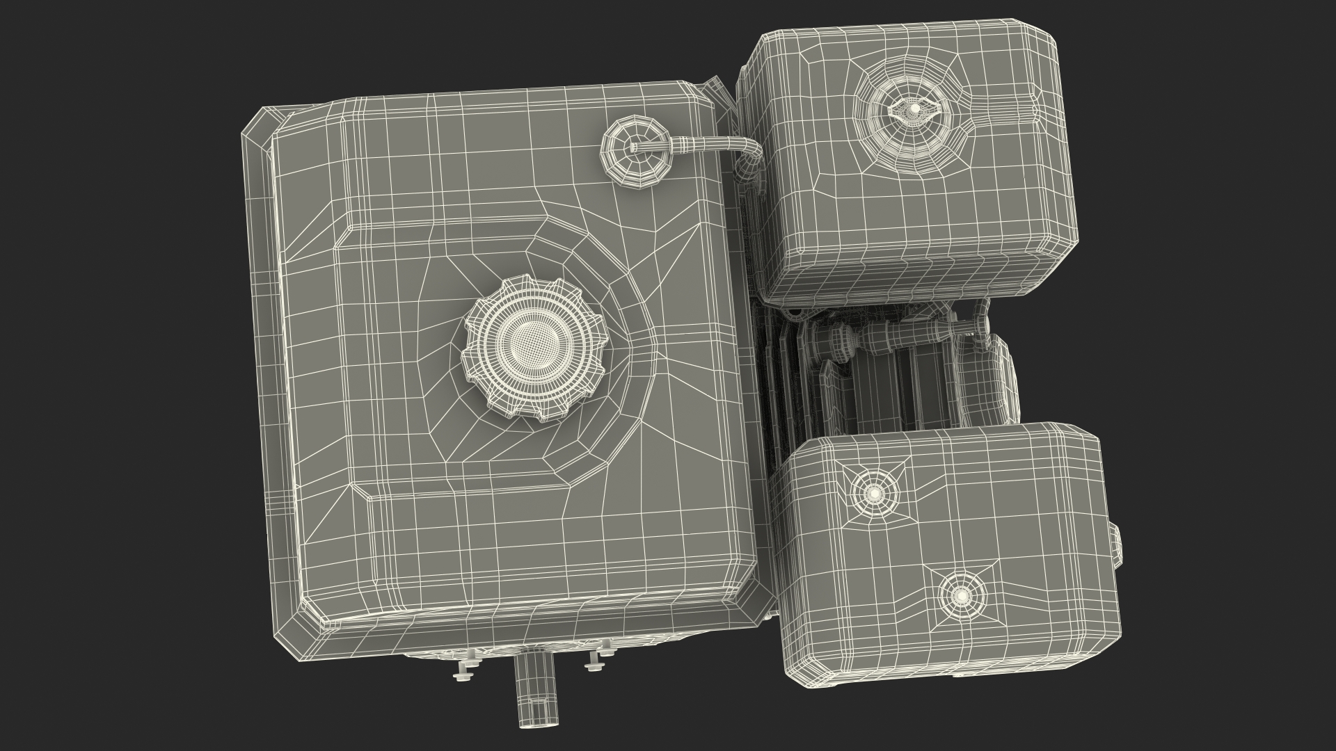 Horizontal Shaft Gas Engine 3D