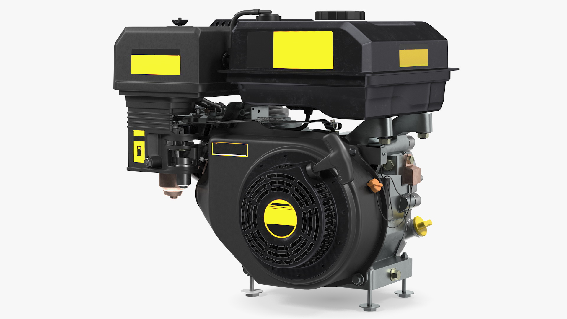 Horizontal Shaft Gas Engine 3D