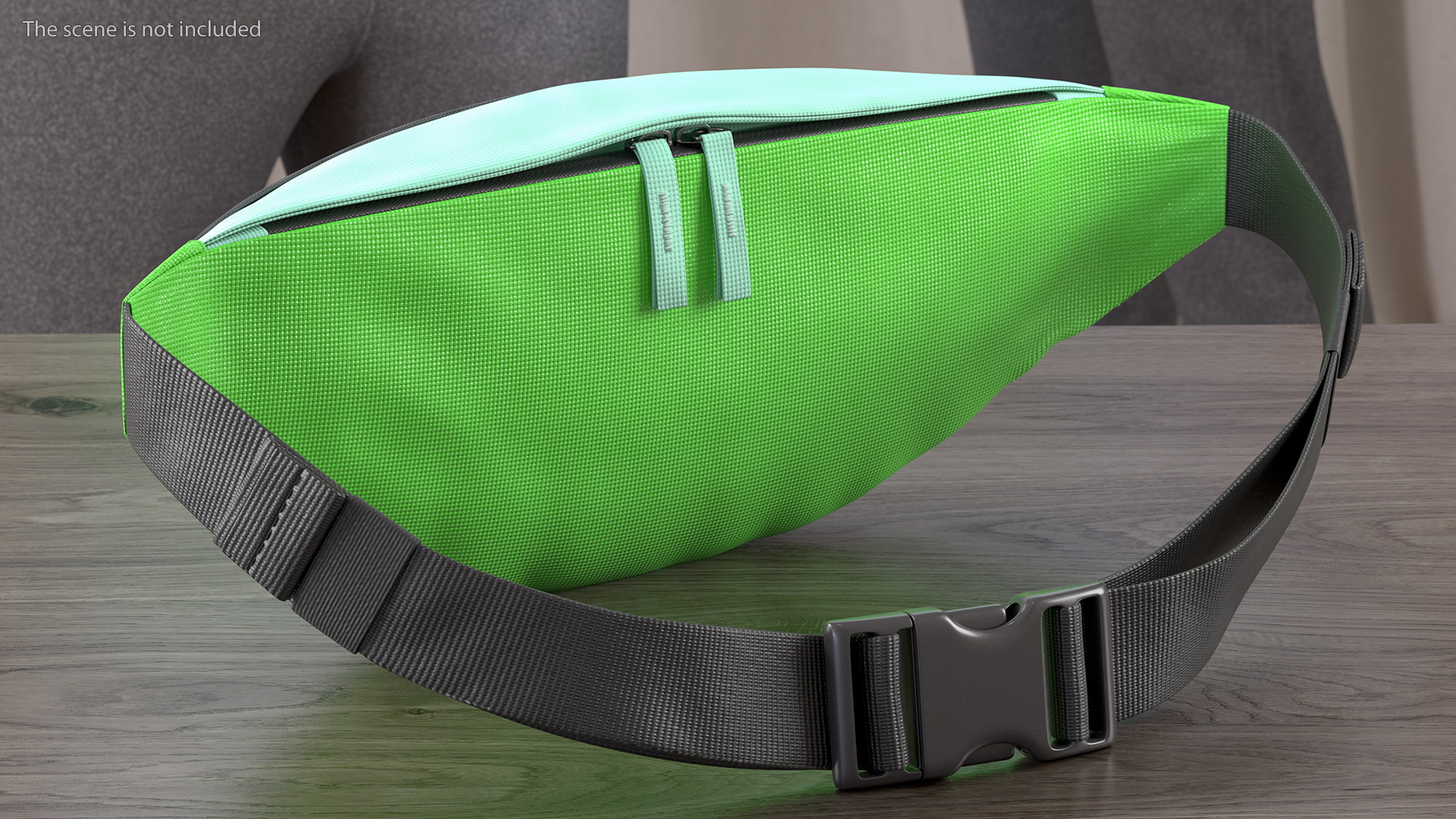 3D model Polyester Waist Bag Green