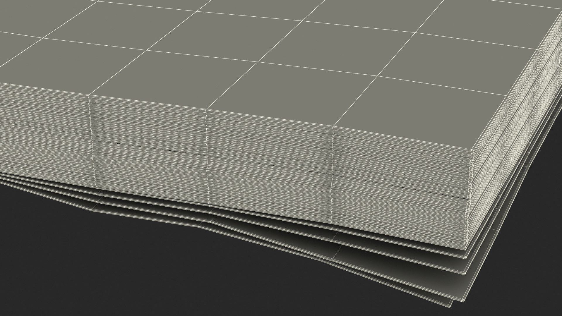3D Stack of North Korea 200 Won model