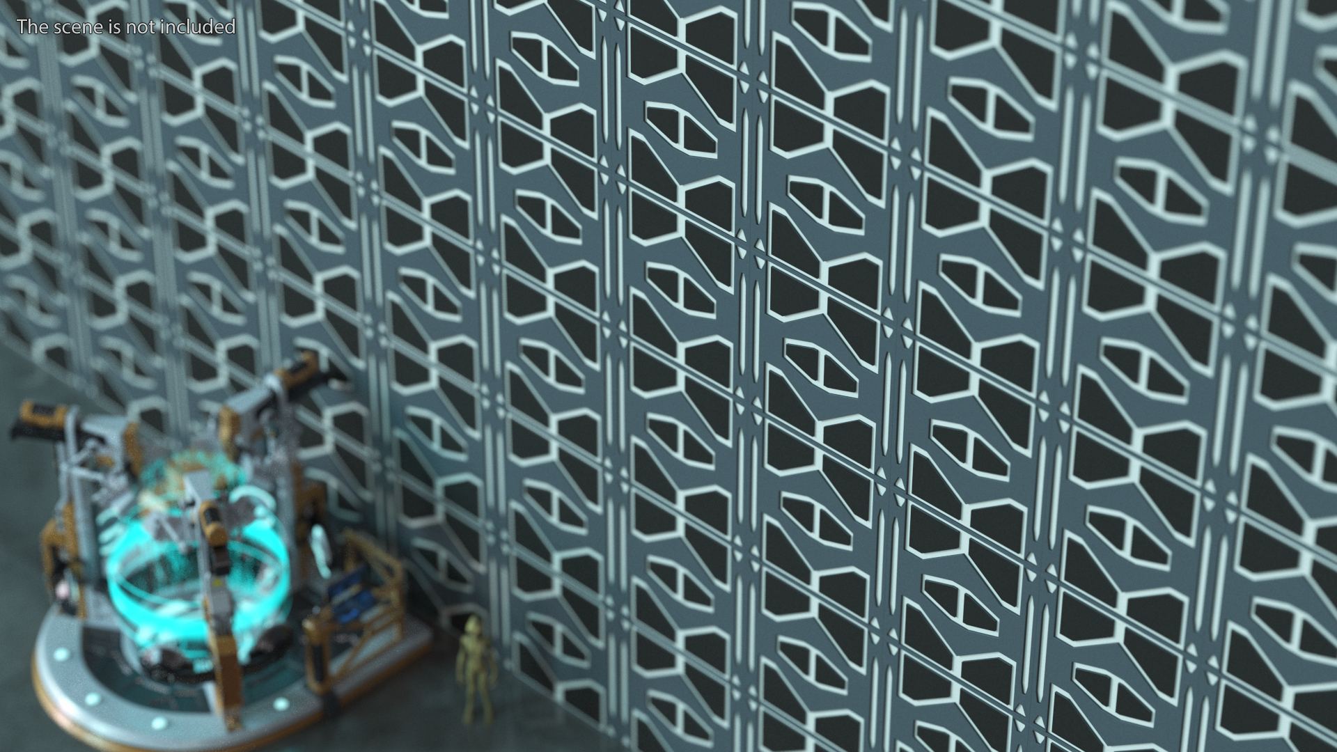 3D Fantastic Ceiling Panels Set model
