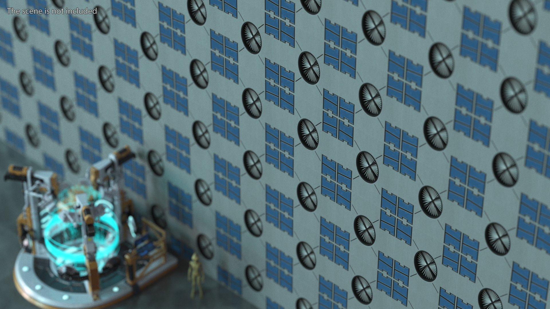 3D Fantastic Ceiling Panels Set model