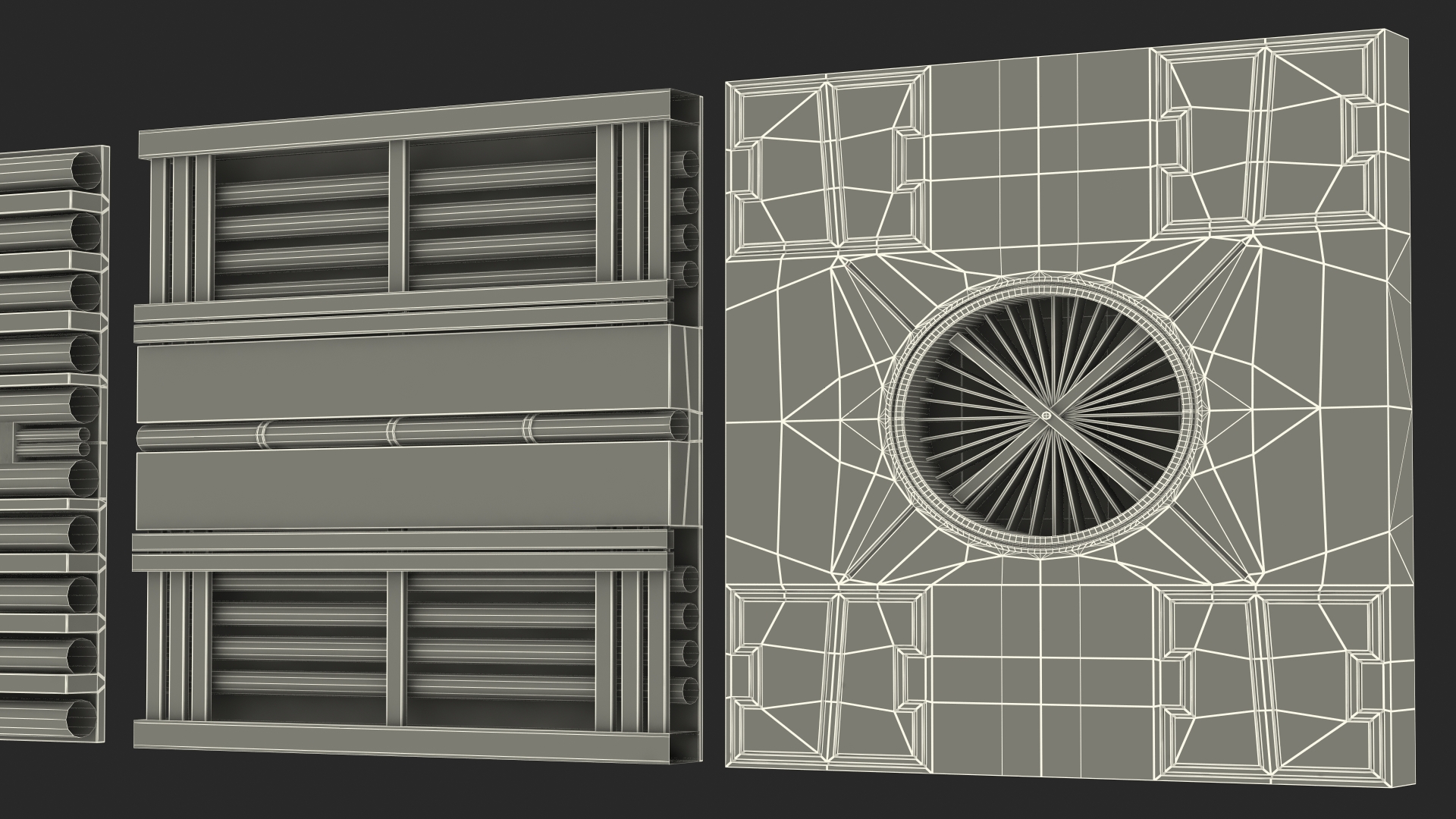 3D Fantastic Ceiling Panels Set model