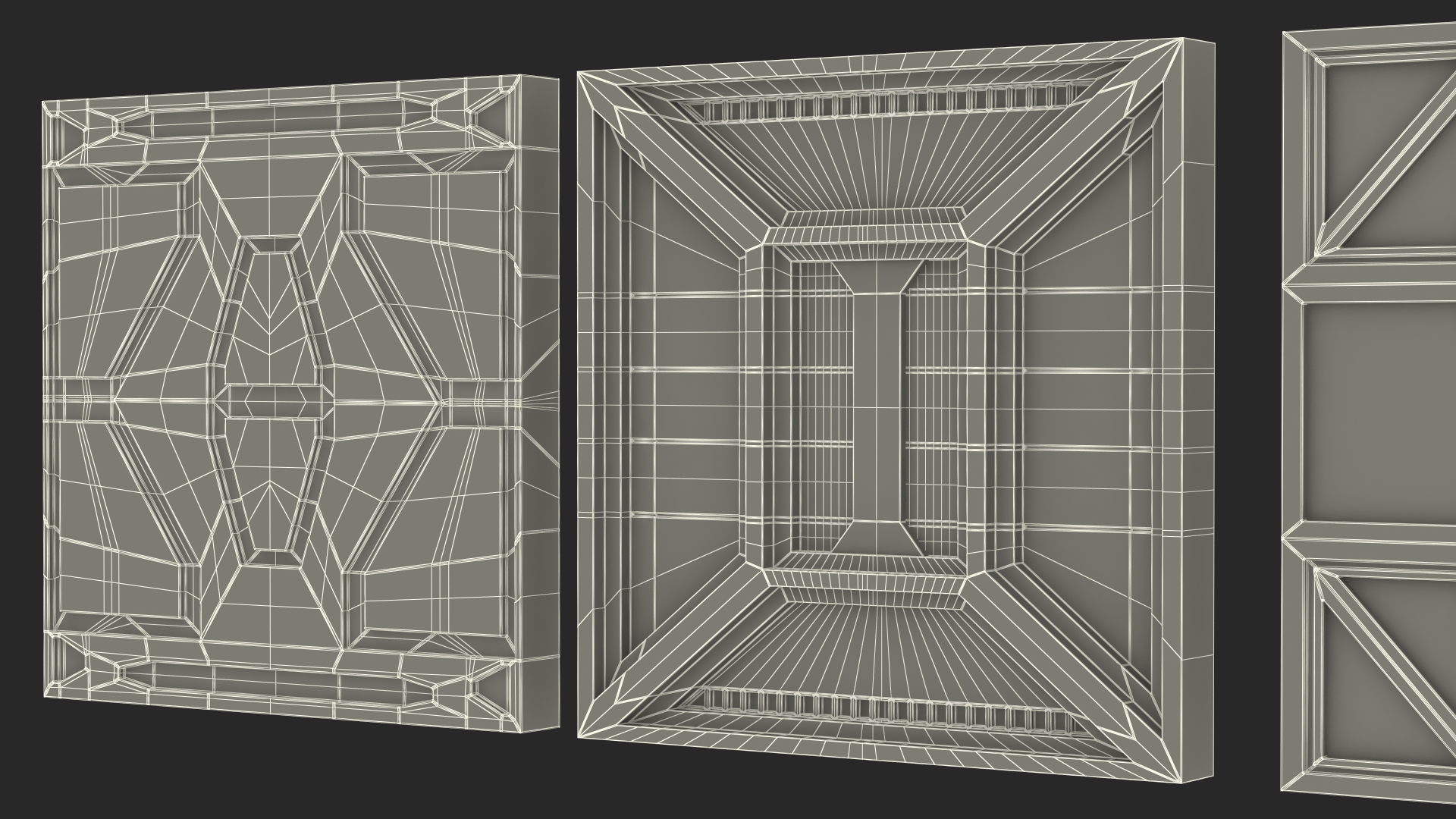 3D Fantastic Ceiling Panels Set model