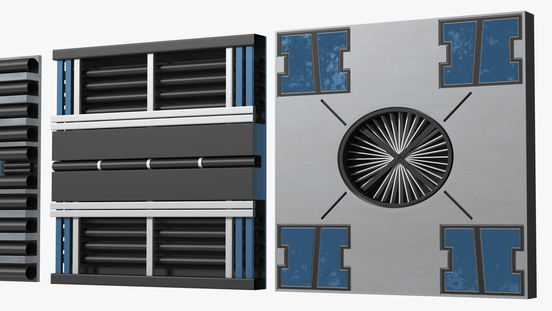 3D Fantastic Ceiling Panels Set model