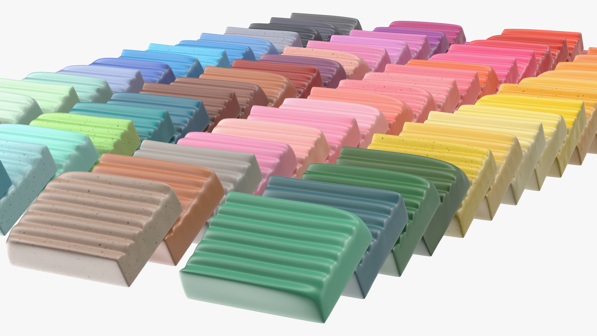Polymer Clay Kit Lay Out 3D model