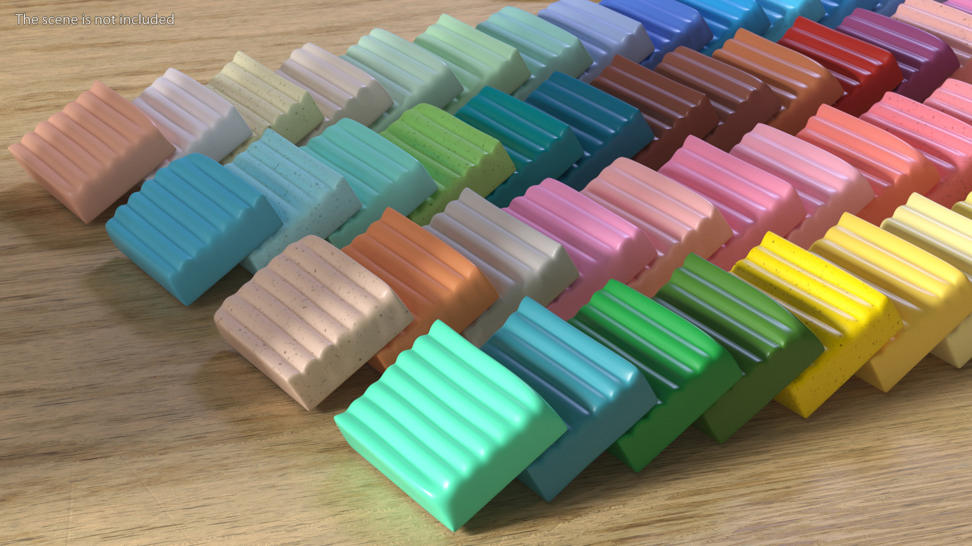 Polymer Clay Kit Lay Out 3D model