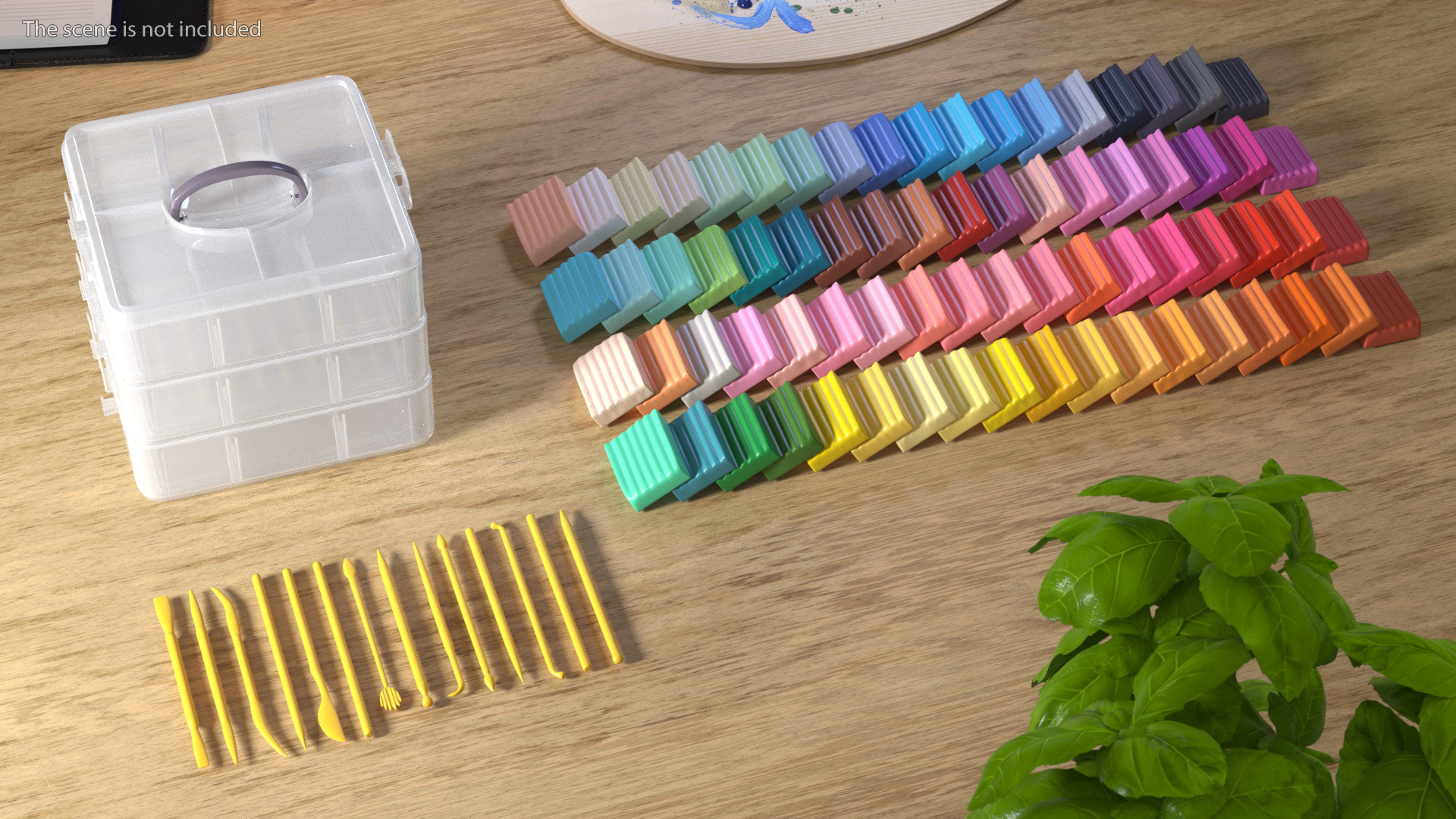 Polymer Clay Kit Lay Out 3D model