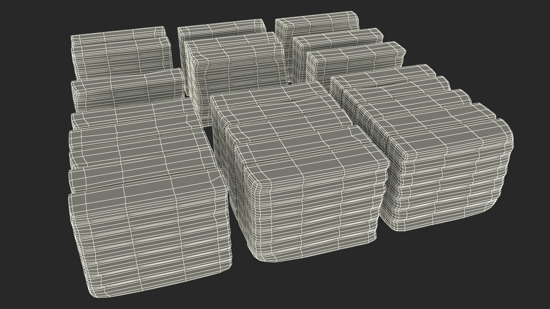 Polymer Clay Kit Lay Out 3D model