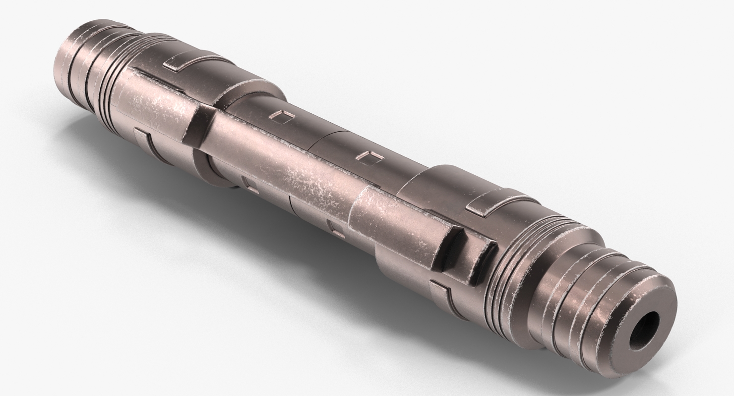 3D Anodized Ram Hydraulic Cylinders Set Sci Fi model