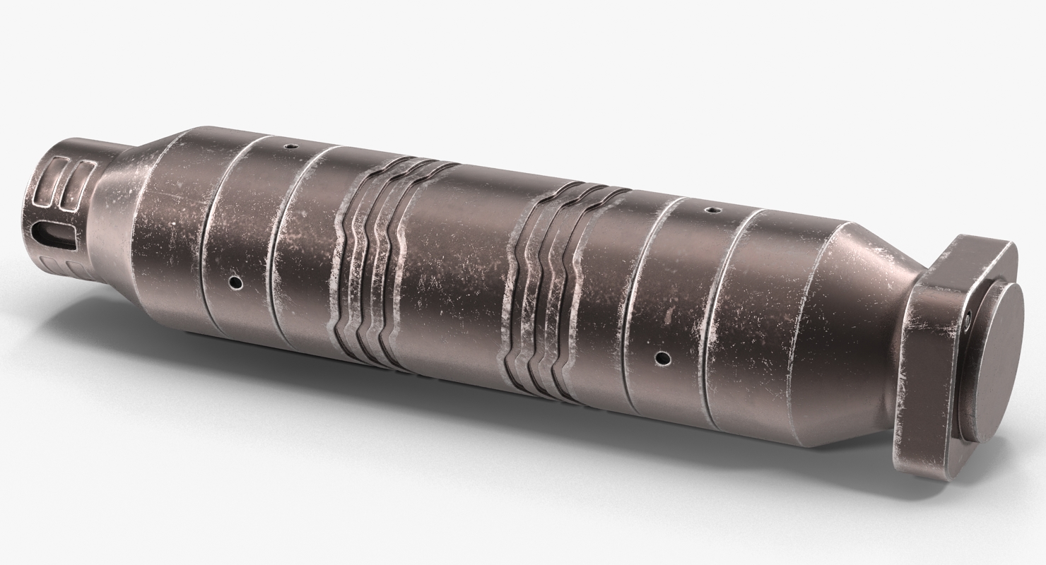 3D Anodized Ram Hydraulic Cylinders Set Sci Fi model