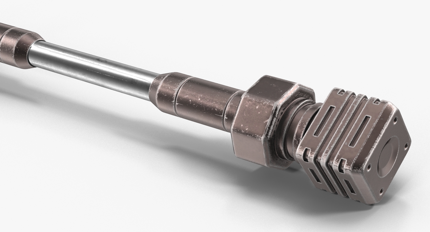 3D Anodized Ram Hydraulic Cylinders Set Sci Fi model