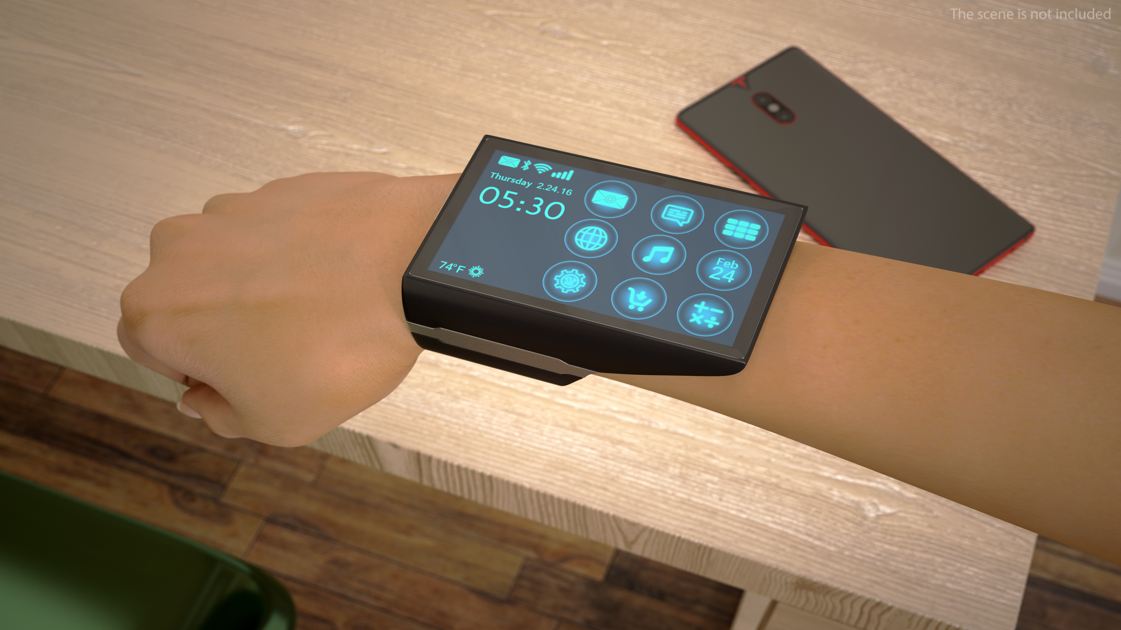 Wrist Communicator Black 3D model