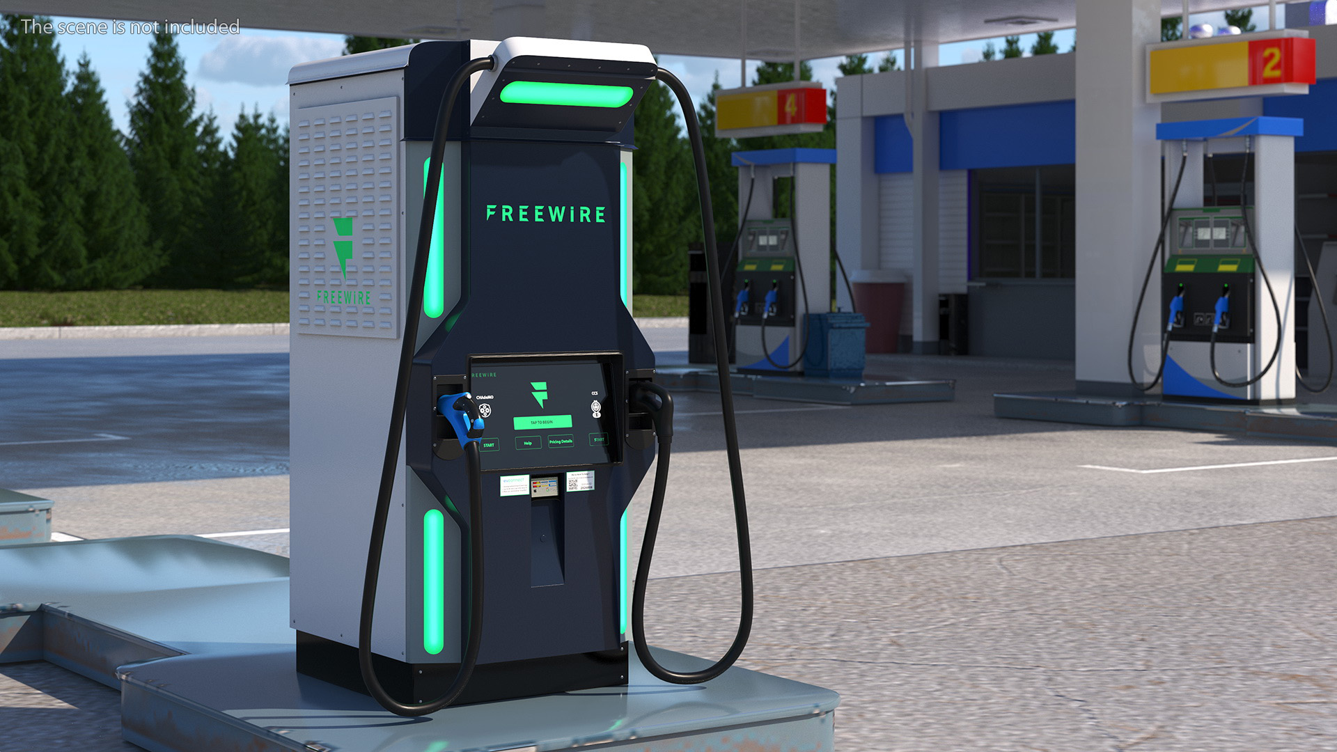3D model Freewire Ultrafast EV Boost Charger 200 Rigged for Maya