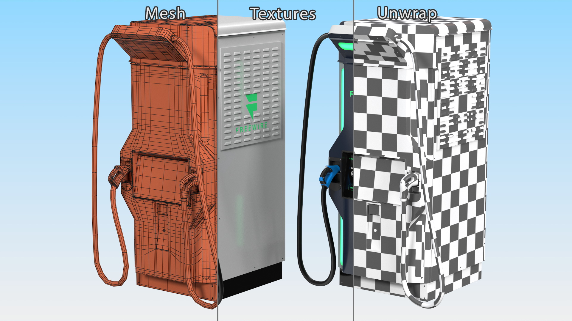 3D model Freewire Ultrafast EV Boost Charger 200 Rigged for Maya