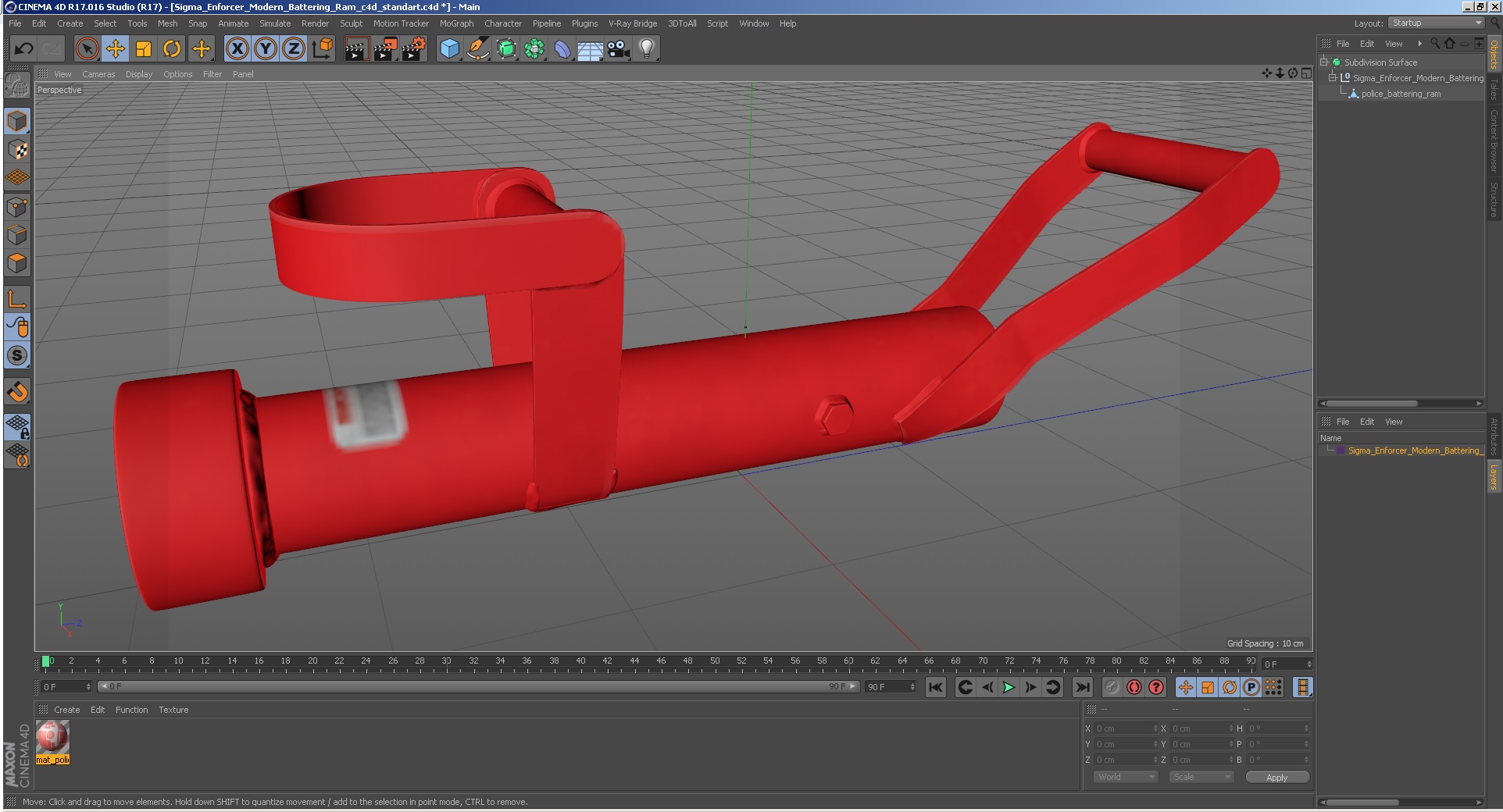 3D model Sigma Enforcer Modern Battering Ram
