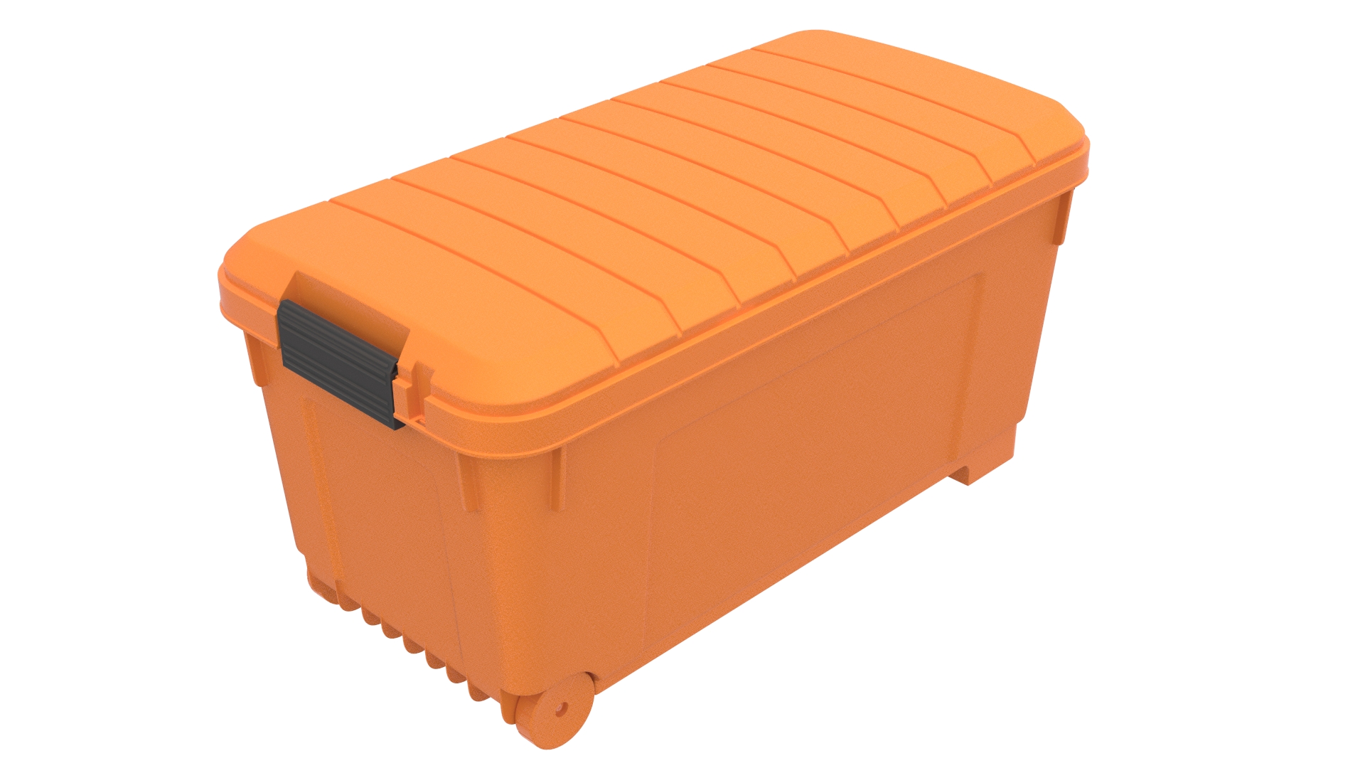 Plastic Toolbox Orange 3D