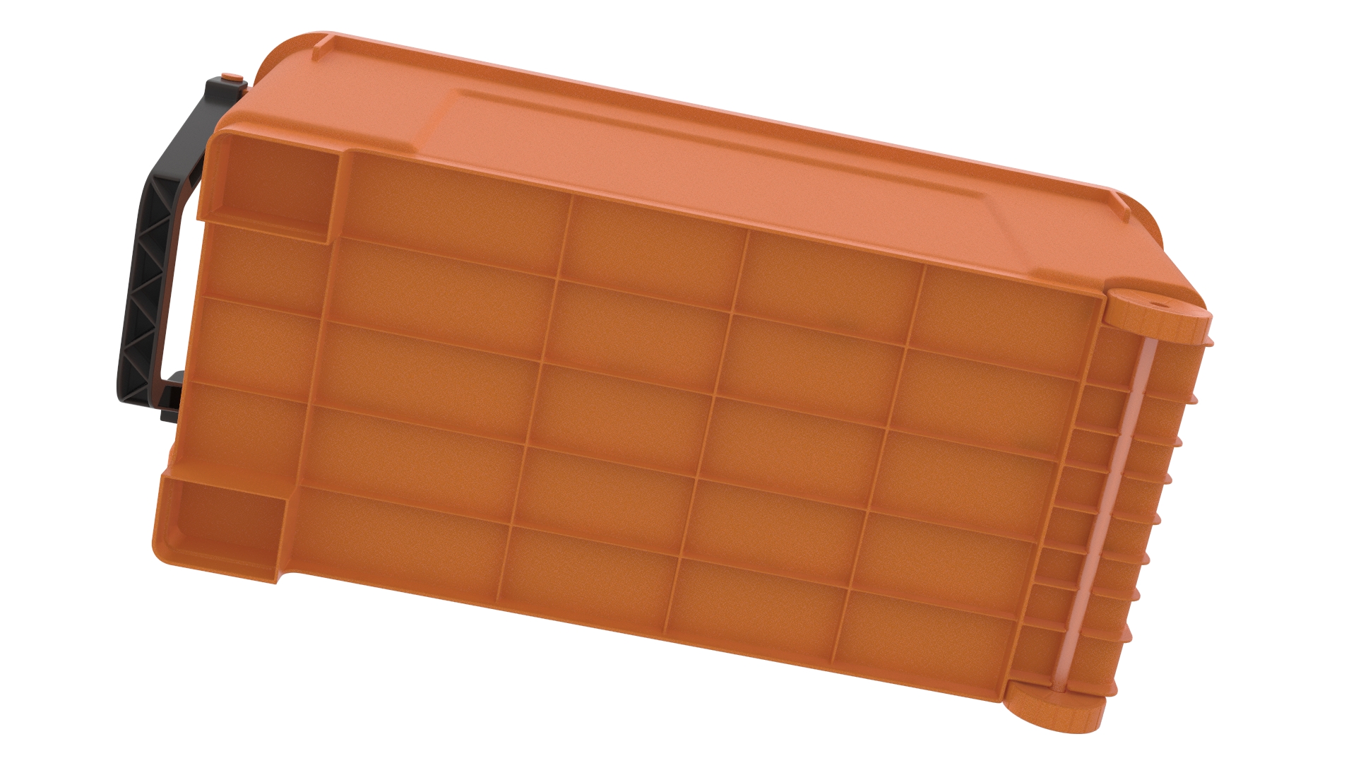 Plastic Toolbox Orange 3D