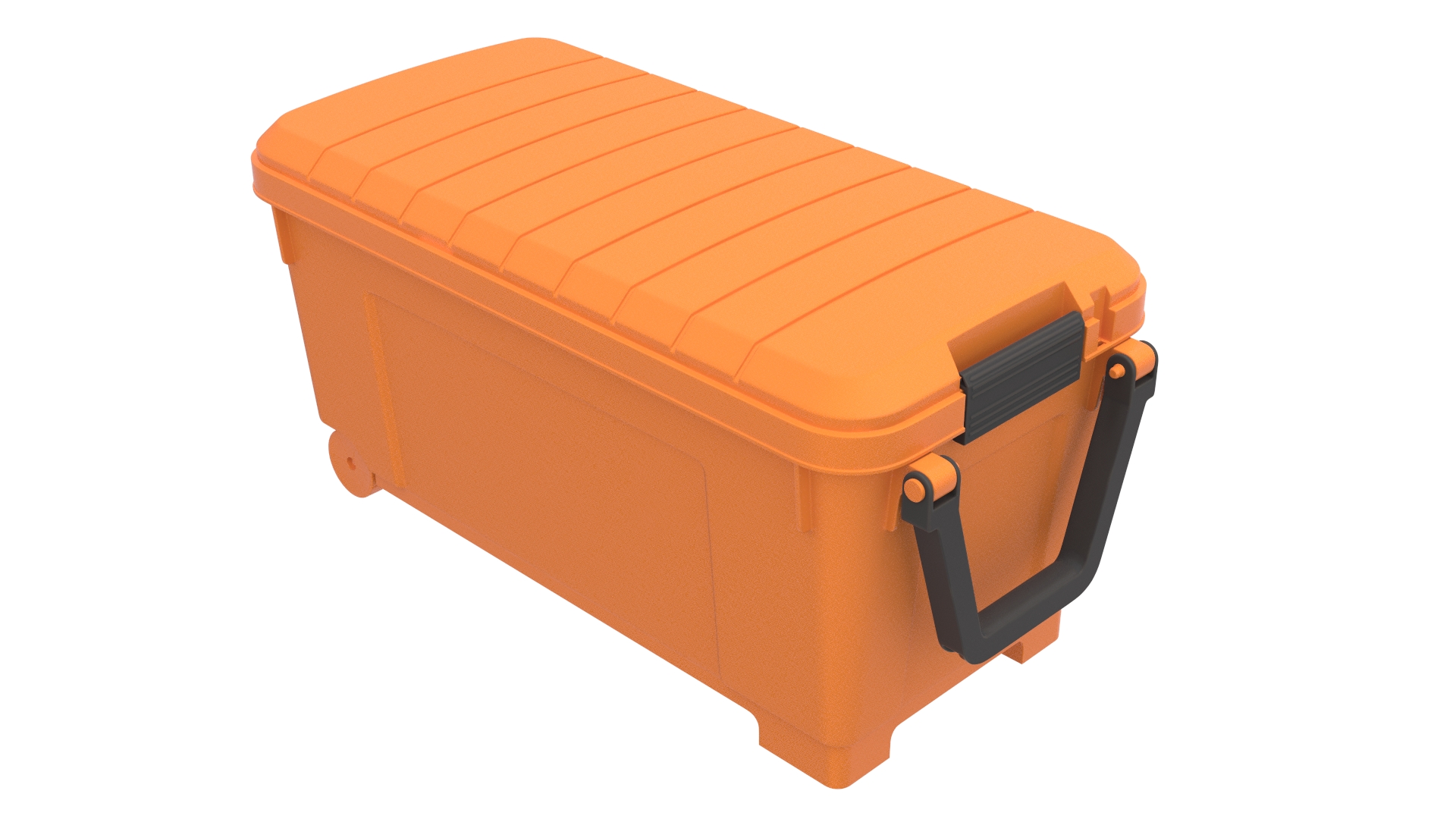 Plastic Toolbox Orange 3D
